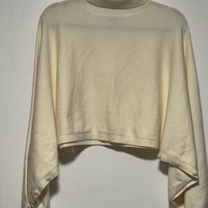 Forever 21 Cream Cropped Sweater